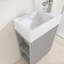 Ensemble de meuble-lavabo autoportant 18,6 po avec plateau en céramique 18,6 po-985674382