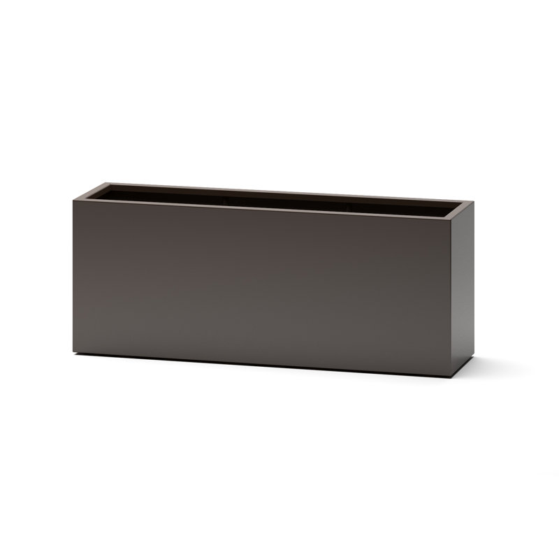 Roselia Handmade Planter Box, Brown, 24" H x 16" W x 48" D