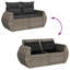  Ensemble de canapé de patio gris-764701701