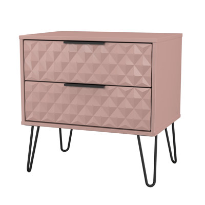 Harlequin 58cm W Manufactured Wood Bedside Table