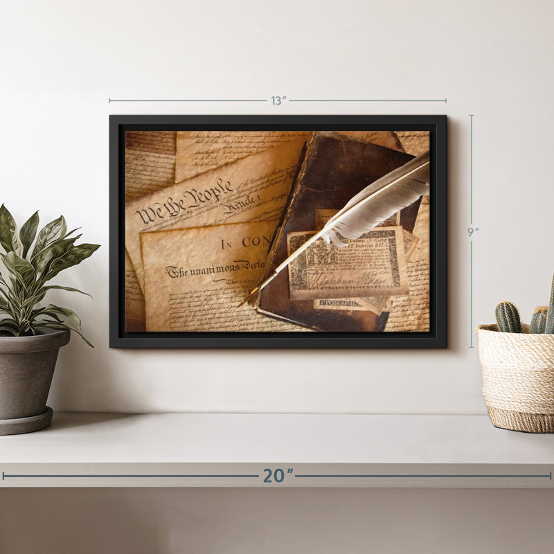 Impression sur toile Quill, H 9 po x l 13 po
