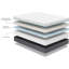 Très grand matelas 12 po - cuivre avec mousse à mémoire de forme ventilée et housse en gel avec base de confort-866231316