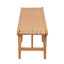 Élégant banc de chambre en bois d'acacia