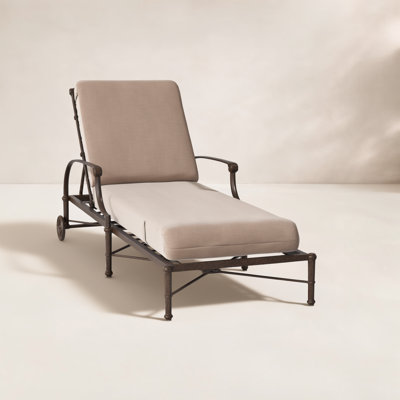 Delphi 32'' Outdoor Aluminum Chaise Lounge