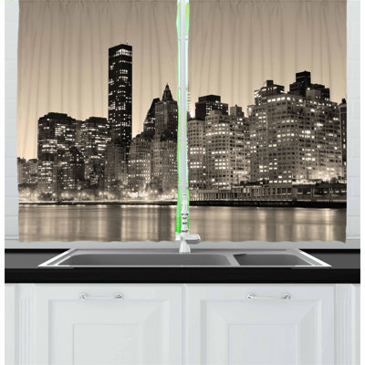 Pointed Kitchen Curtain