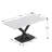 Modern Rectangular Sintered Stone Dining Table With Pedestal Base-116190954
