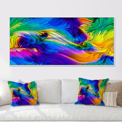 Élégance de la couleur liquide X III - Impression sur toile