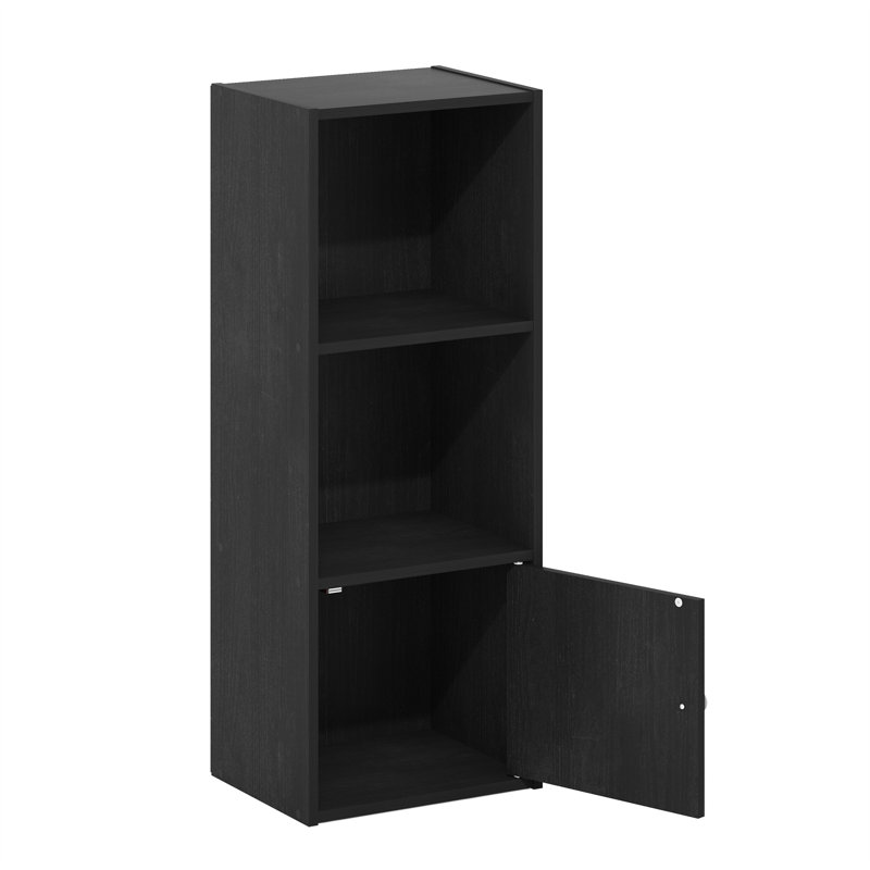 Bibliothèque standard Aagam, Noir, (3 tablettes) H 32 po x l 12 po x P 10 po