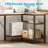 Writing Desk With Recessed Power Outlets, Home Office Desk With A Printer Cabinet,reversible Computer Desk With Pc Stand,corner Desk With Sturdy Structure-1271170808-1268069442