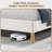 Arula Upholstered Solid Wood Queen Bed
