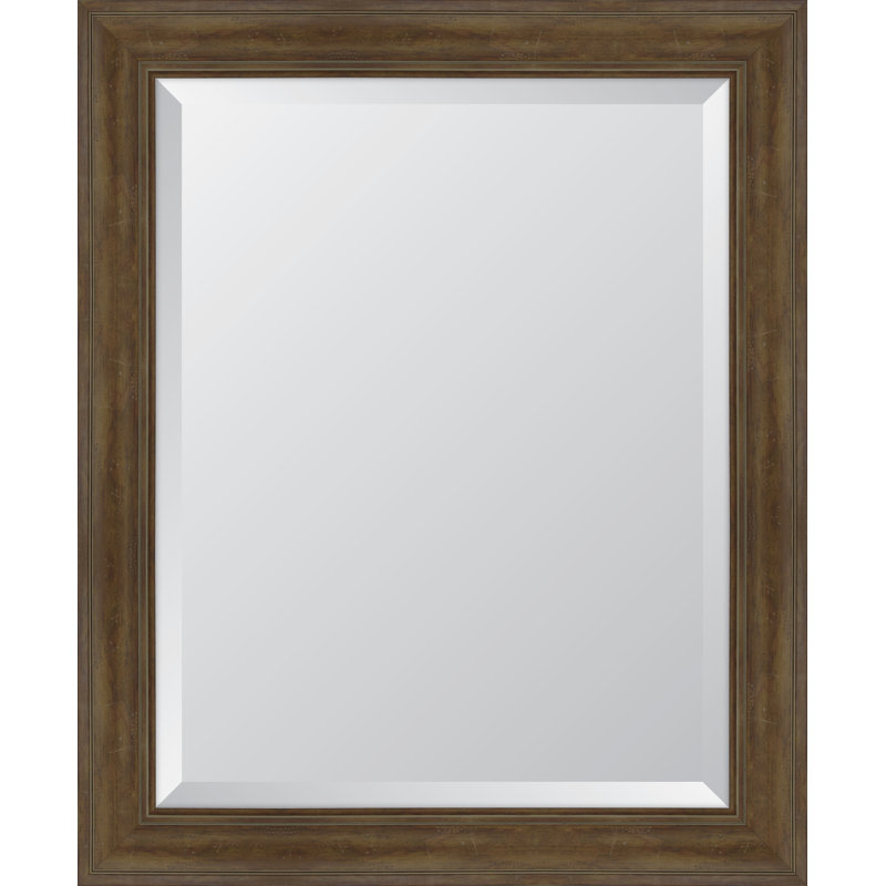 English Wall Mirror, 34" H x 28" W, Walnut