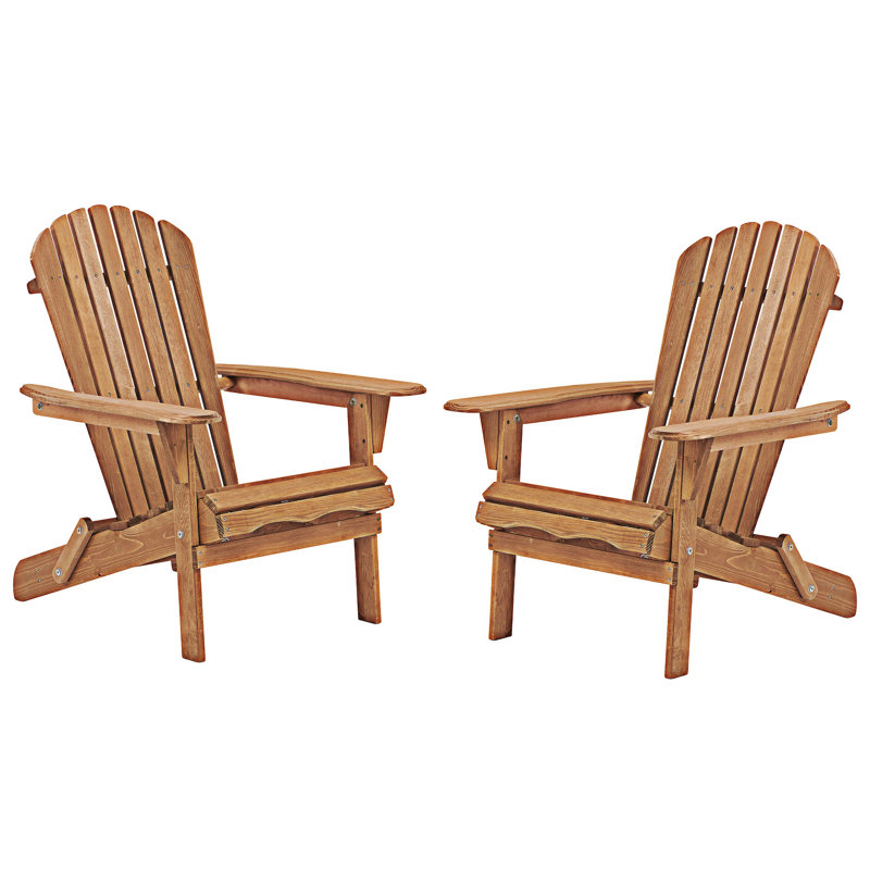 Ensemble de 2 chaises pliantes d'extérieur Adirondack