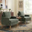Chaise d'appoint avec pieds en bois massif-111700366