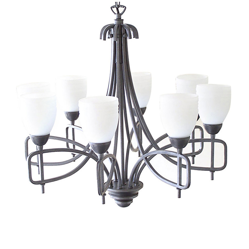 Haffenreffer 8 - Light Shaded Chandelier