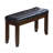 1-Piece Modern Style Bench - Leather-Look Tufted Upholstered Seat, Tapered Wood Legs-1590246145