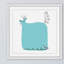 Baleine bleue - reproduction de cadre photo-21728310