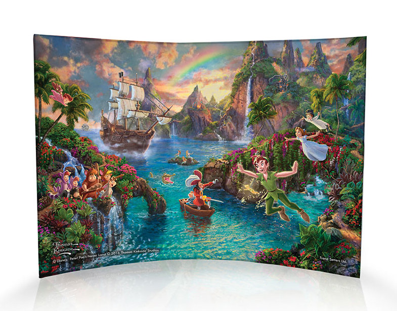 Imprimé acrylique incurvé Disney Peter Pan (Neverland)
