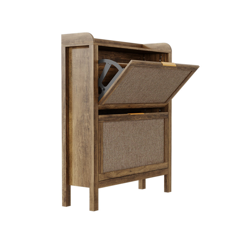 Range-chaussures Farmhouse Rattan