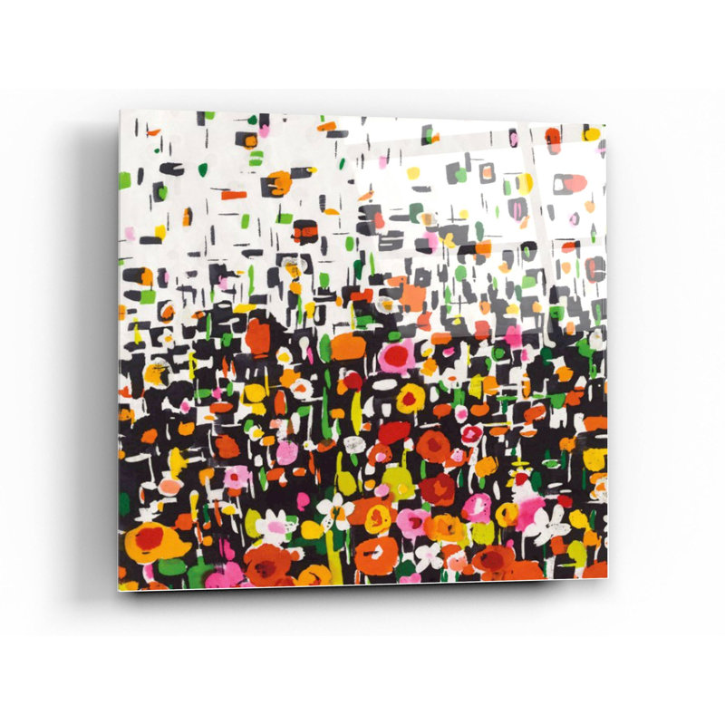 «Flower Shower Crop» par Wild Apple Portfolio, art mural en verre acrylique, H 24 po x l 24 po