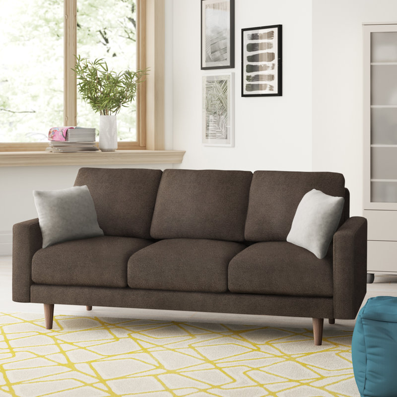 Canapé à accoudoirs carrés Craigmont, Brun, H 33,1 po x l 71,7 po x P 31,7 po