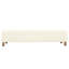 Repose-pieds confortable, blanc