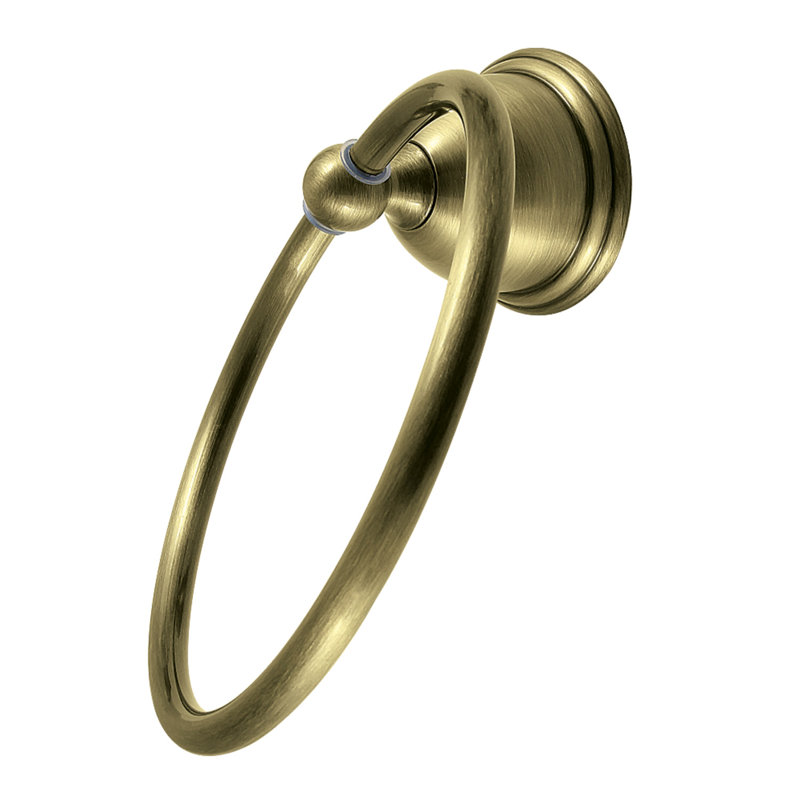 Kingston Brass Restoration Towel Ring, Brushed Nickel