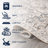 Edith Distressed Medallion Low-Pile Machine-Washable Cream/Light Gray Rug-1505166522