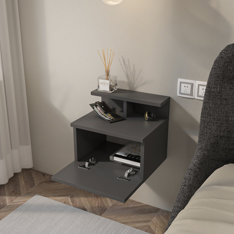 Ronassi Bedside Table, Anthracite