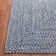 Trombetta Hand Woven Area Rug in Dark Blue/Ivory