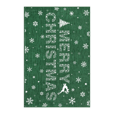 Tapis de Noël: tapis de salon lavable, tapis de décoration de Noël, flocon de neige, tapis Boh pour chambre d'enfant, bureau de dortoir, décoration de maison