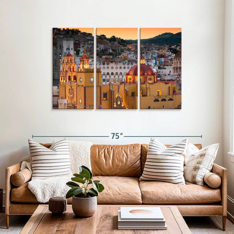 Sebbie Guanajuato au coucher du soleil, H 36 po x l 57 po