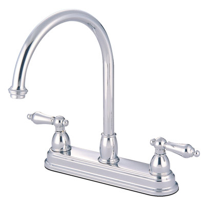 Kingston Brass Restoration Two-Handle 8" Centerset Kitchen Faucet