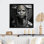 Femme bohémienne en noir et blanc I - reproduction sur toile