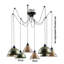 Niles 8 - Light Black Cluster Pendant