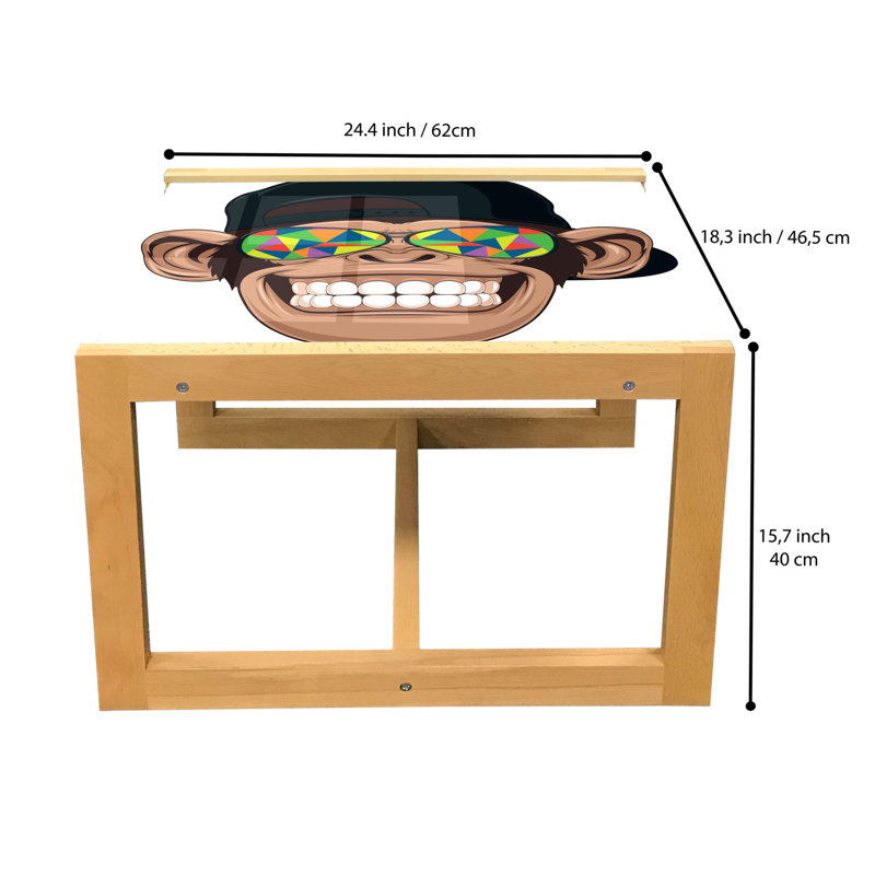 Jakelynn Sled Coffee Table, 62cm H x 46cm W x 40cm D