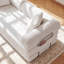 Divan-lit en futon de 78,7 po pour lit très grand convertible en velours côtelé avec 2 coussins - aucun assemblage requis-881898759-882903962
