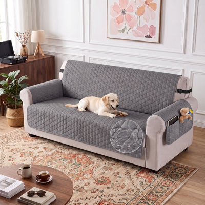 Wildee Waterproof Couch Cover for 3 Seat, Non-Slip Sofa Slipcover