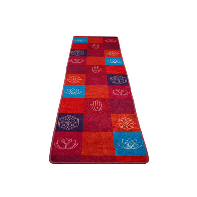 Tapis de yoga de qualité supérieure, 23,6 po x 78,7 po | 100% polyester, 20,5 oz / pied carré | Lavable à la machine, durable et facile à entretenir | Non toxique, idéal pour la maison ou le studio, parfait pour les amateurs de yoga et de remise en 