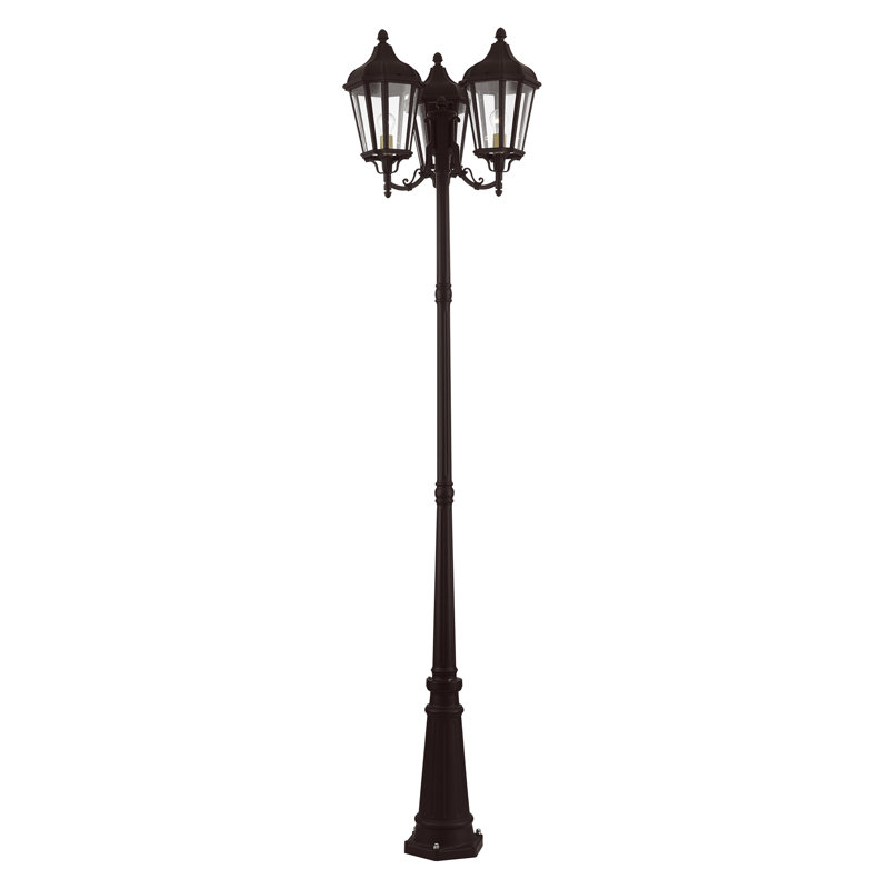 Anguel Transparent Lamp Post (Full), Bronze