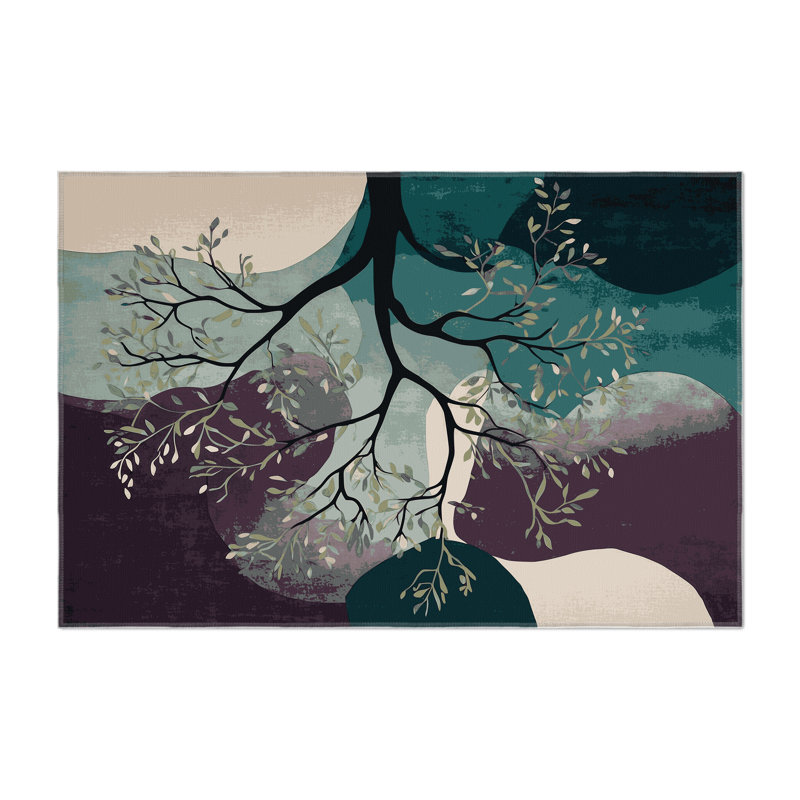 Tapis intérieur et extérieur Emerald Enchantment, Rectangulaire 3 pi x 5 pi