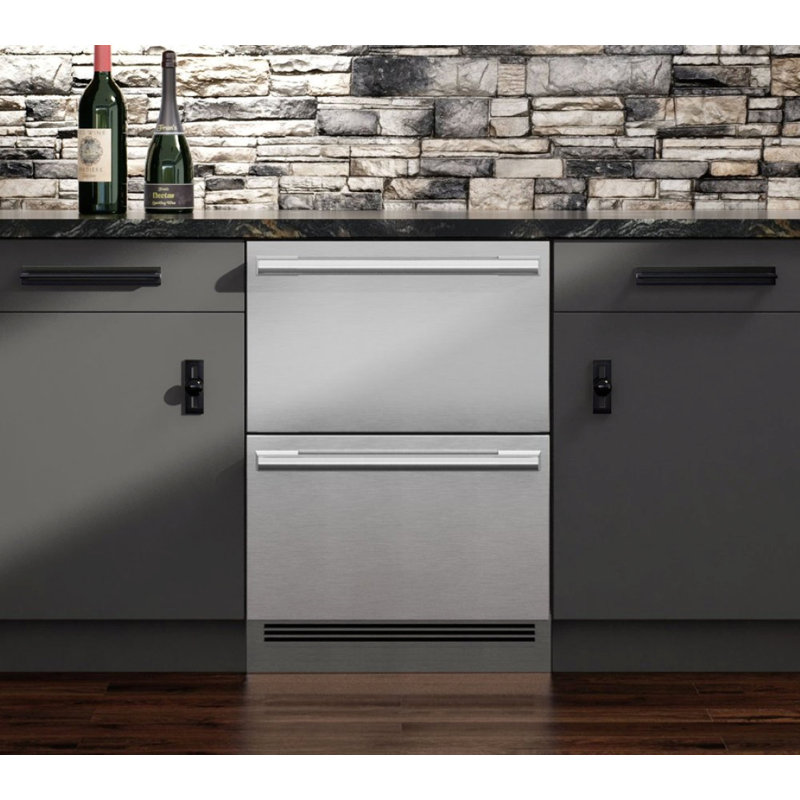 24" Integrated Undercounter Dual-Drawer Refrigerator