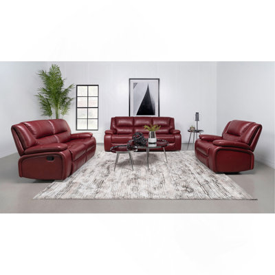Ensemble de canapé inclinable 3 pièces Red
