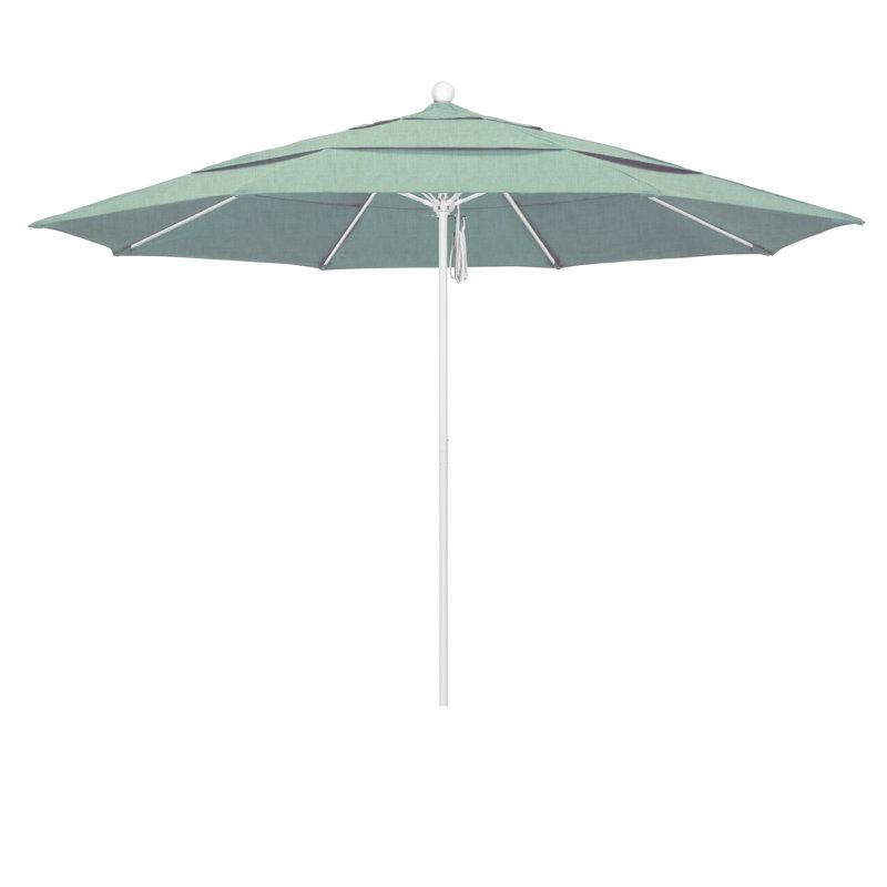 Parasol de marché 11 pi Silva, Pierre noire, Toile spa Sunbrella®
