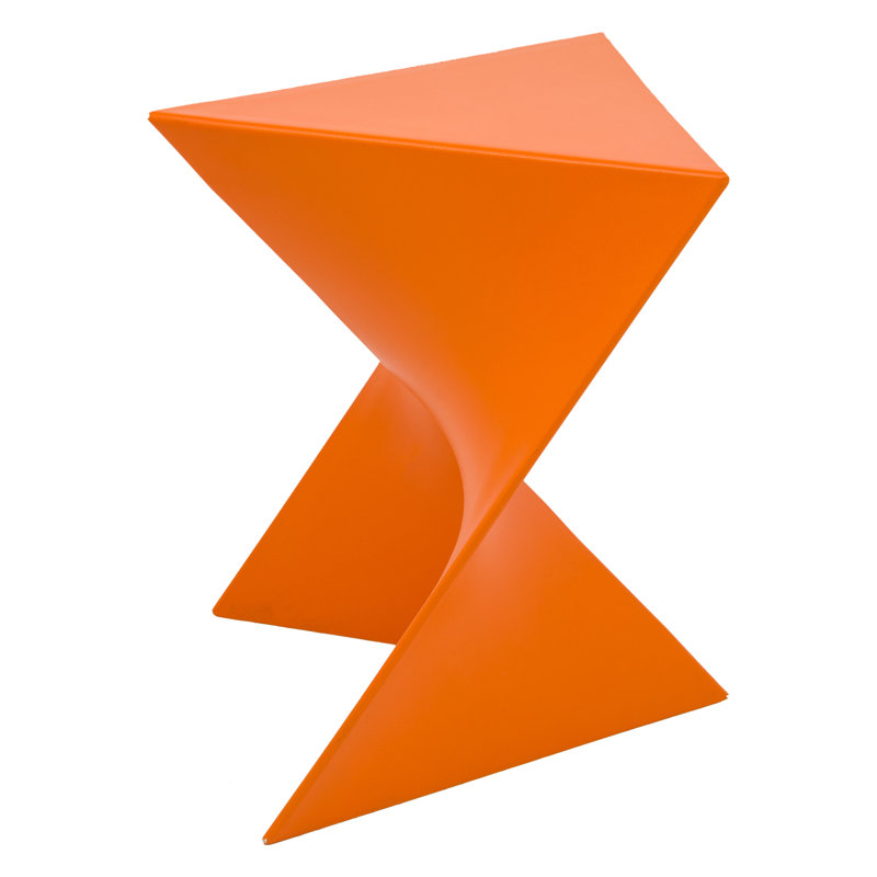 Table d'appoint sculpturale 17 po Leisuremod, Orange