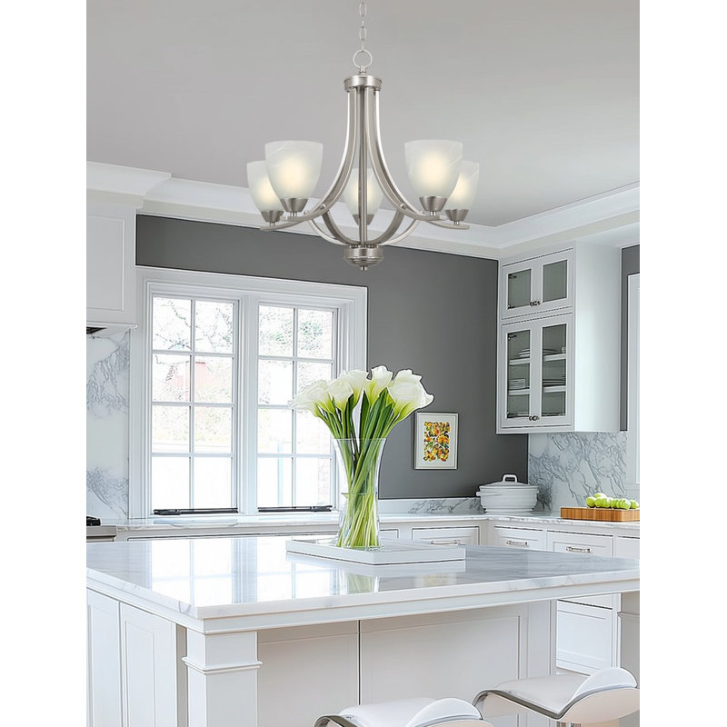 Derryn 5 - Light Dimmable Empire Chandelier