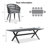 Patio Dining Set with Rectangular Table , Cushions Included-97745725