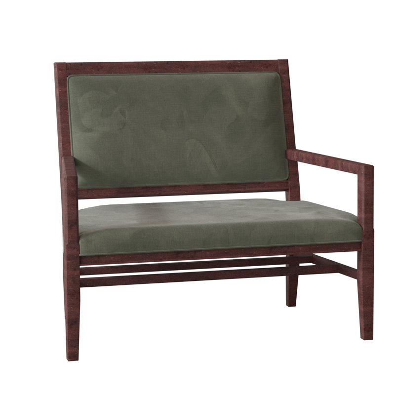 Fauteuil l 34 po Brady, 9953 polyester saule, Espresso