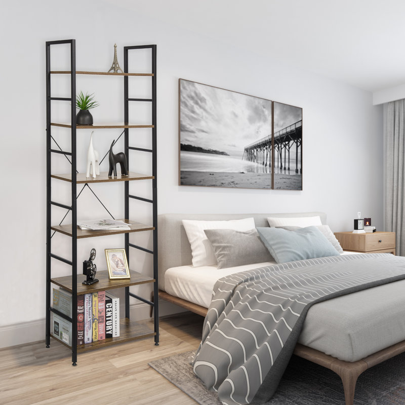 60cm W Manufactured Wood Height -Adjustable Shelving Unit