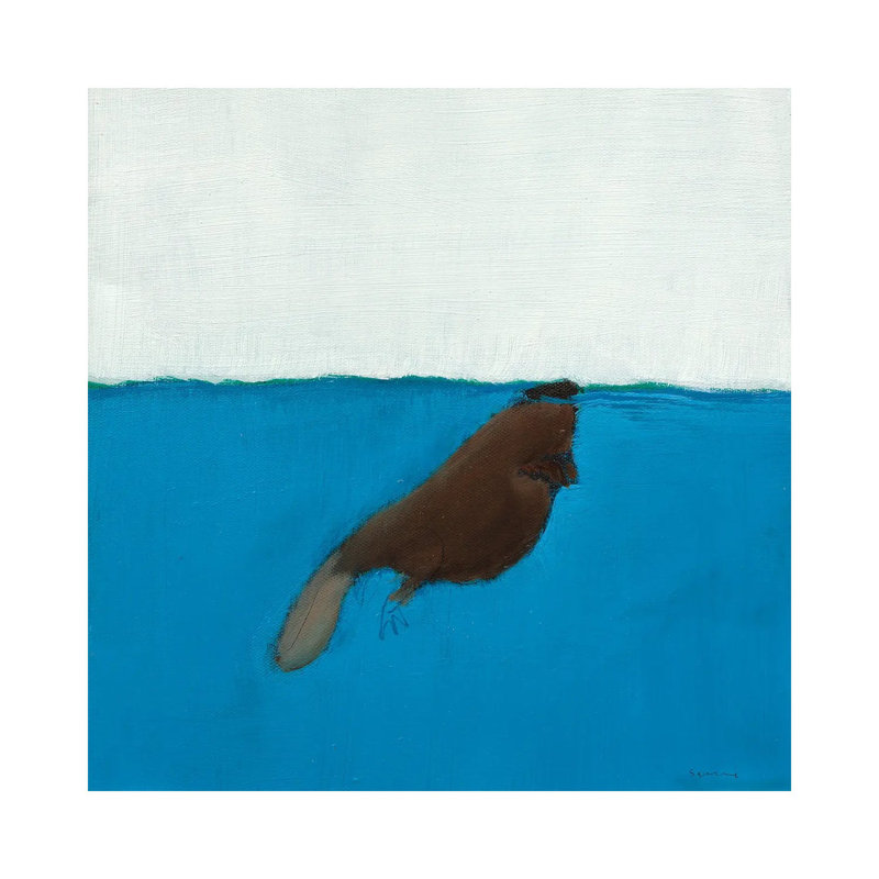 Beaver by Andrew Squire - Wrapped Canvas Painting, 45.72 cm H x 45.72 cm W x 3.175 cm D
