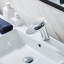 Robinet de salle de bain à un trou Waterfall avec plaque de recouvrement et drain-86230044